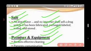 GMP /Good Manufacturing Practices