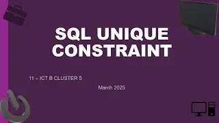 What is a SQL UNIQUE CONSTRAINT?