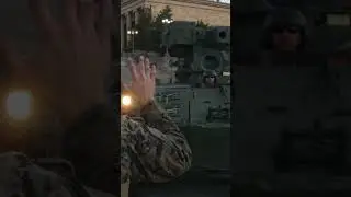U.S. Marines Display LAV-25 Armored Vehicle at Navy Marine Corps 250 in Philadelphia