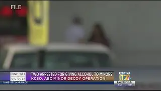 KCSO: Two people arrested, furnishing alcohol to minors