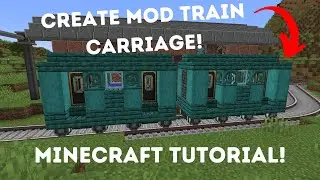 How to build train carriages (create mod minecraft)