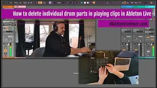 How to delete Individual Drum Parts in Playing Clip in Ableton Live Session View - Max for Live