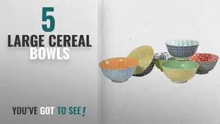 Best Large Cereal Bowls [2018]: Certified International Large Cereal, Soup, or Pasta Bowls, Chelsea
