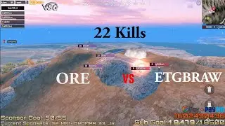 Orange Rock Esports 22 kills | ORE vs ETG BRAW