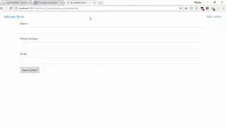 Php insert data into mysql (Address Book PART 1)