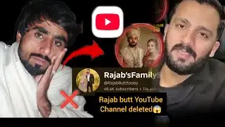 RAJAB butt channel delete❌😱 all social media accounts delete vs Eman devors? 