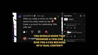 Calling out Amanda Cartette for showing her YKW in her video 