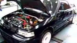 Mazda 323 GTR on dyno