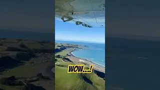 STUNNING! Small Plane Landing Alongside Kaikoura Coastline