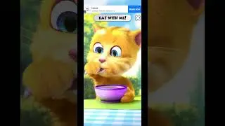 talking ginger #talking tom #shortvideo #funny #viral #cat #eating 😁😁😁।