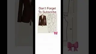 Blazer pattern || Easy Blazer Drafting || #youtubeshorts || #patternmaking || #drafting ||