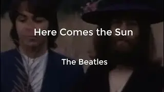Here Comes The Sun - The Beatles (Lyrics) English//Espa&ntilde;ol