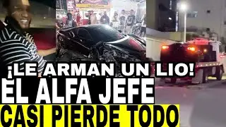EL ALFA JEFE CASI PIERDE LA VIDA POR PERDER CONTROL CON UN CONDUCTOR EN LA CALLE EN SU FERRARI