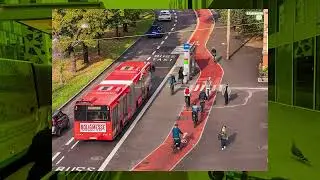 Sykkelveier bak holdeplass
