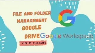 Google Drive: A Beginner's Guide to File and Folder Management