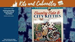 Coloring Book Flip - Country Cats & City Kitties