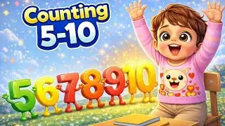 Counting 5&ndash;10 🔢 | Learn Numbers 5 to 10 | Fun Kids Counting Song 👶🎵@InspiroToonWorld