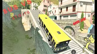 bus vs stairs downword beamng drive