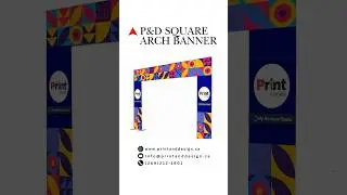 P&D Square Arch Banner | Print and Design | Event Displays