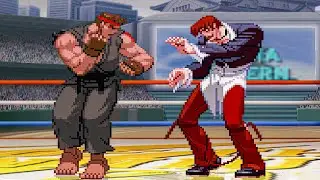 Orochi Iori vs Evil Ryu