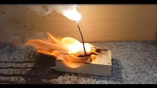 Brennender Anspitzer | Magnesium block anz&uuml;nden