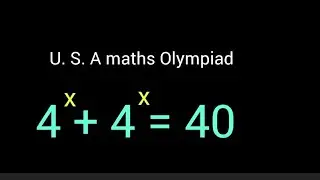 USA . maths Olympiad exponents. Solve for x #maths#education#mathstricks
