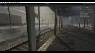 Raillway station scene progress in Unity3d.