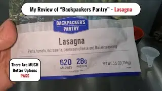 My Review - BackPacker's - Lasagna