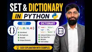Python Set vs Dictionary Explained with Examples | Complete Beginner Guide