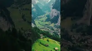 Villages In Swiss #lauterbrunnenvalley#nature#village#travel#swiss#mountains#climate #switzerland