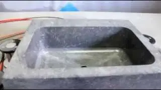 Usinage évier en pierre Bleu par Pierre2