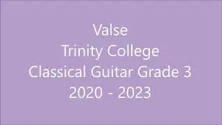 Valse - Trinity College Grade 3 Classical Guitar