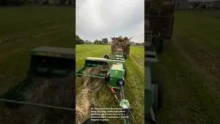 Hay bale making: john deere hay baler efficient farming