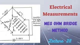 Meg Ohm Bridge Method of High Resistance Measurement