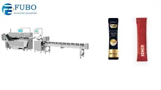 Premium Imported coffee stick bag sorting counting machine丨Automatic  sachet counters with conveyor
