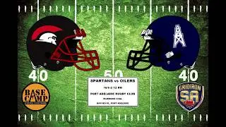 Gridiron SA 2017 Round 2 - Port Adelaide Spartans vs Southern District Oilers