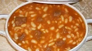How to make White beans with meat