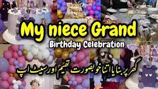 From Cake to Theme Decor 🎂| Complete Birthday Party Setup in Home✨