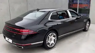 2023 GENESIS G90 LWB 'Vik Black' First class VIP Seat EXTERIOR/INTERIOR Walkaround in 4K (ASMR)