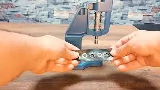 Grommet Eyelets, Rivets, Fasteners, Snap Button Setting with Hand Press Machine