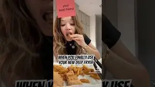 Tried my deep fryer and it&rsquo;s my new best friend! #cookingvideo #viralvideo #viralshorts #vlog