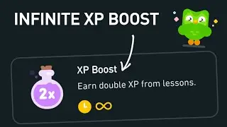 How to get INFINITE Double XP Boost in Duolingo (without referral or friend gift)