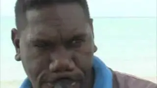 Larry Gurruwiwi playing 3 different didgeridoos