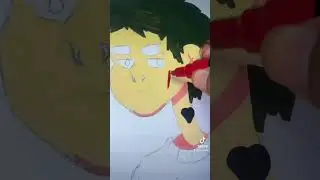 DRAWING A LOWKEY GOTH CARTOON CHARACTER!! #art #viral #artist #cartoons #shorts