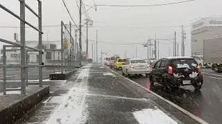 A Snowy Day in Japan || Traveling to Aizu Station Despite Heavy Snow  🌨️🌨️🌨️🌨️