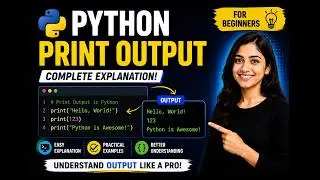 06.Learn Python print output step by step 🚀Understand how Python displays results on screen 😊