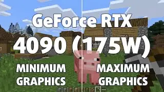 🎮 NVIDIA GeForce RTX 4090 [Laptop, 175W] - Minecraft gameplay benchmarks (1080p)