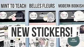 NEW Happy Planner Sticker Books! Mint To Teach, Belles Fleurs, Modern Bookish | 2022 BTS Release