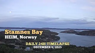 Stamnes Bay - Daily Timelapse: December 6, 2025 [Tr&oslash;ndelag, Norway]