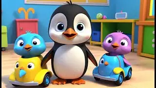 Baby Penguin Goes to School 🐧🏫 | Fun 3D Animated Nursery Rhyme for Kids & Toddlers